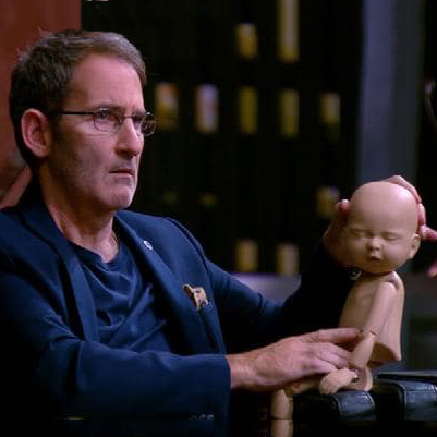 Steve Baxter on Shark Tank with Stand in baby